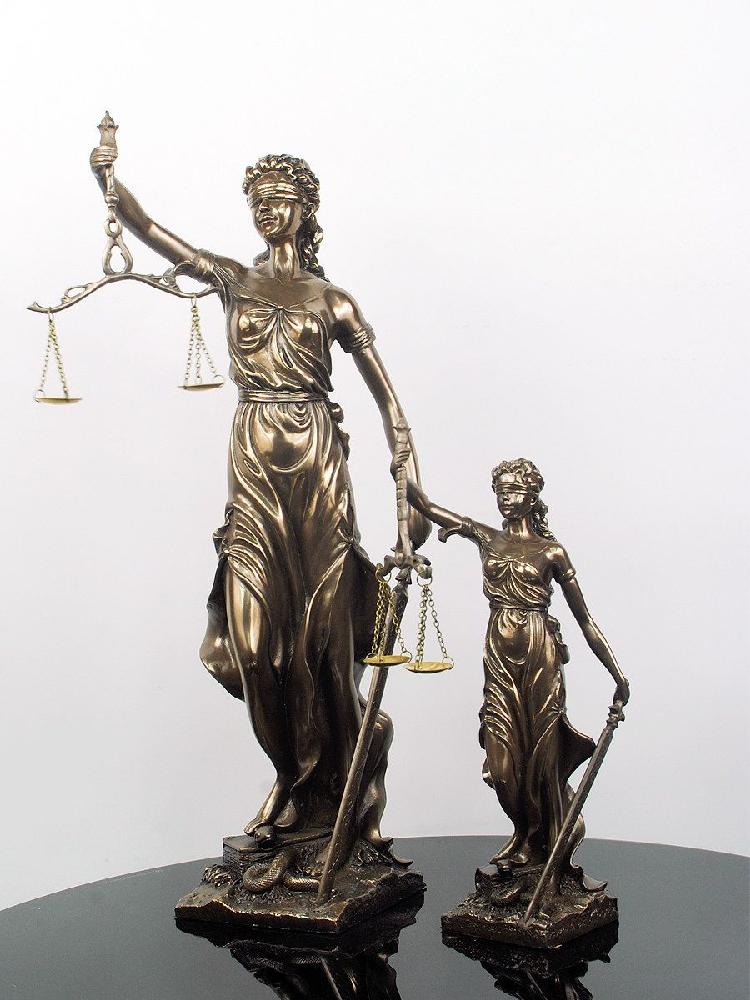 정의의 여신상 저울 법원 여신 소품 법정 조형물 장식품 31cm 화이트 - 상세 이미지 4