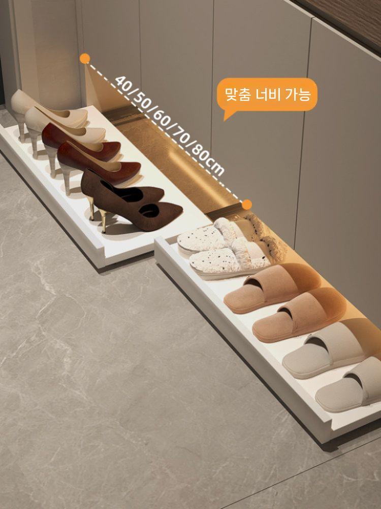 신발장 슬라이딩 트레이 현관용 하부인출 틈새수납 서랍 40x30cm - 상세 이미지 3