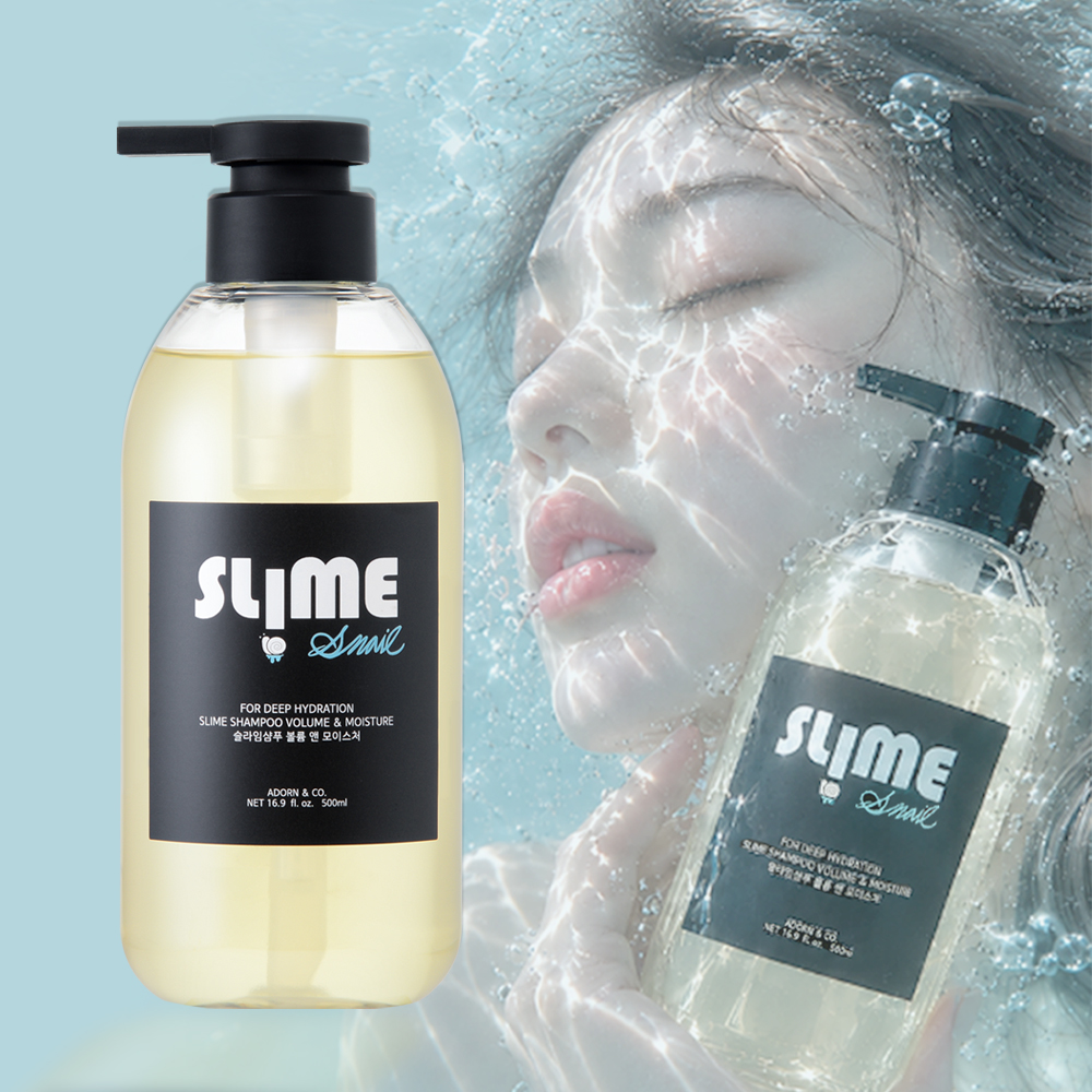 슬라임 샴푸 볼륨 앤 모이스처 500ml 달팽이 뮤신 무실리콘 보습 부드러운