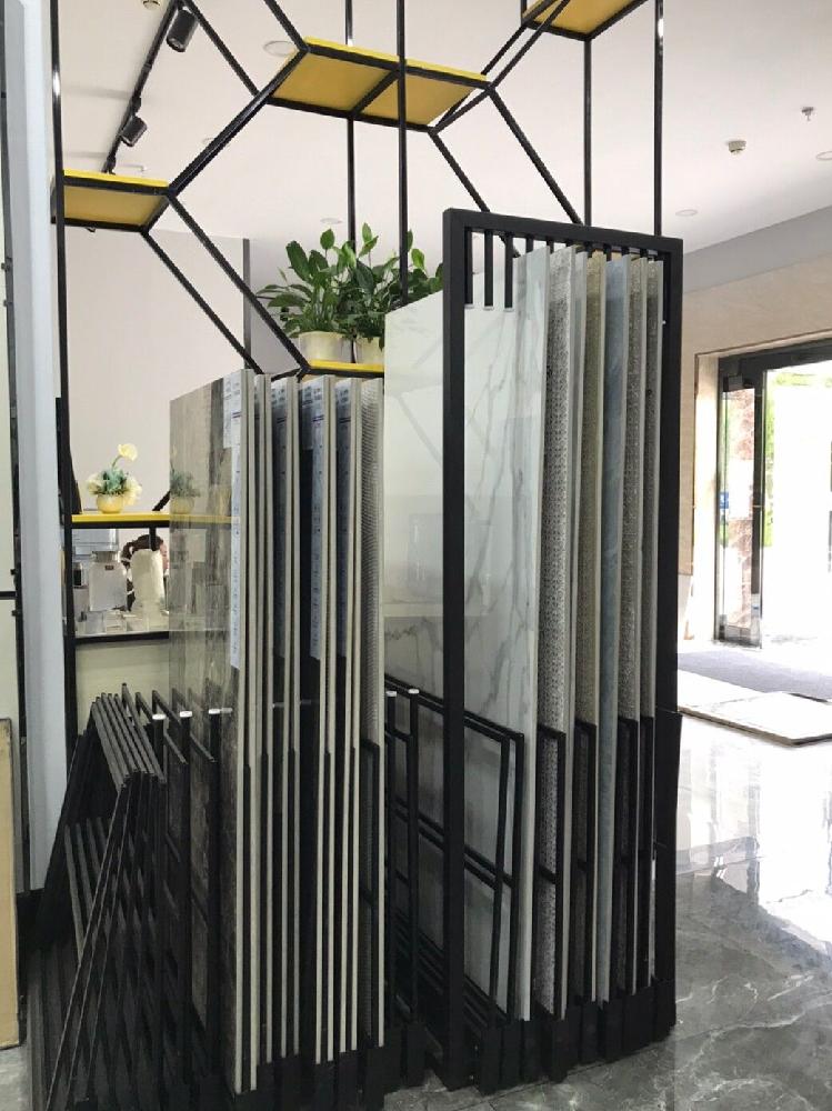 타일 진열대 전시대 대리석 데크타일 거치대 샘플 꽂이 매장 10-20장 60-60x120cm - 상세 이미지 4