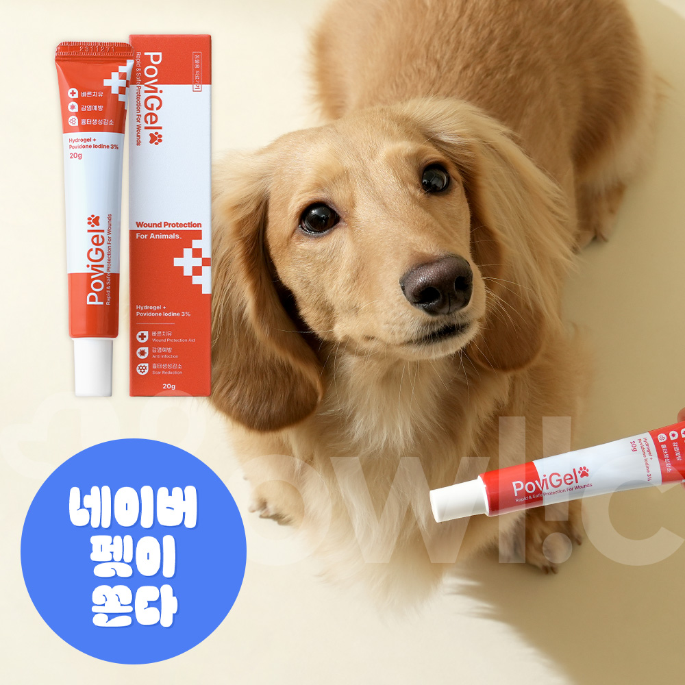 포비겔 강아지 고양이 곰팡이균 염증 피부염 약 연고 생식기 피부병 표피염 20g, 1개 - 메인 이미지