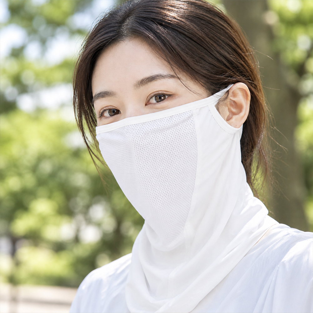 GRS 자외선 차단 쿨마스크 러닝 골프 등산 낚시 안면 얼굴 햇빛 가리개 - 상품 이미지