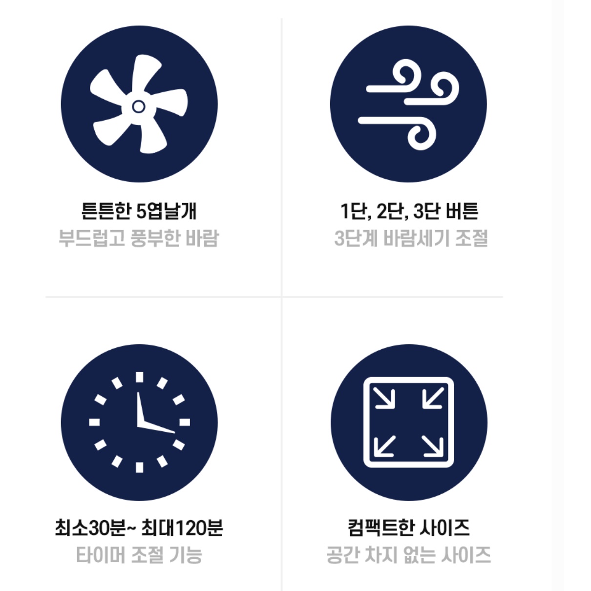 탁상용 써큘레이터 책상용 테이블 탁자 선풍기 사무용 선풍기 식물 써큘레이터 - 상세 이미지 4
