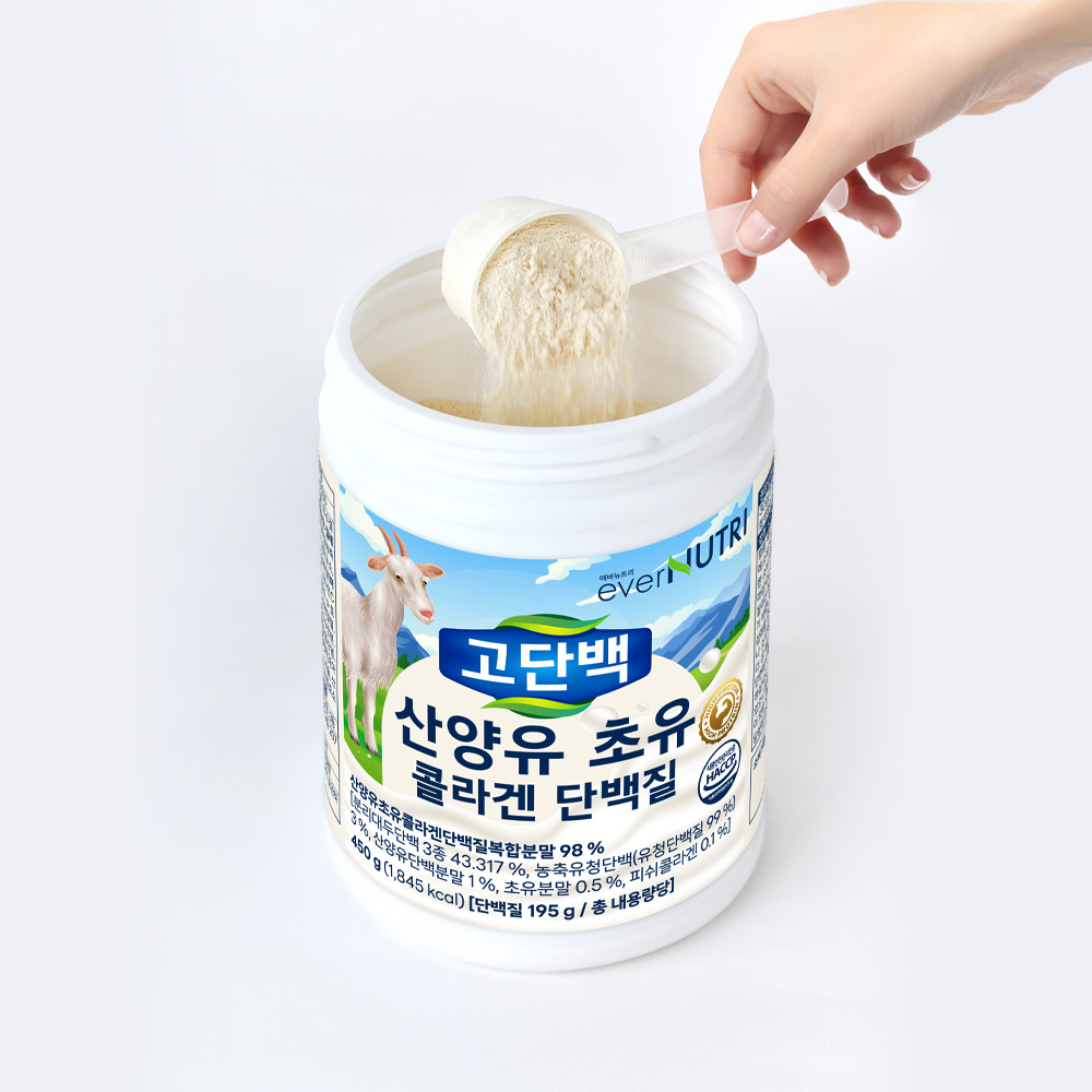 에버뉴트리 고단백 산양유 초유 콜라겐 단백질 450g, 6개 - 상세 이미지 3