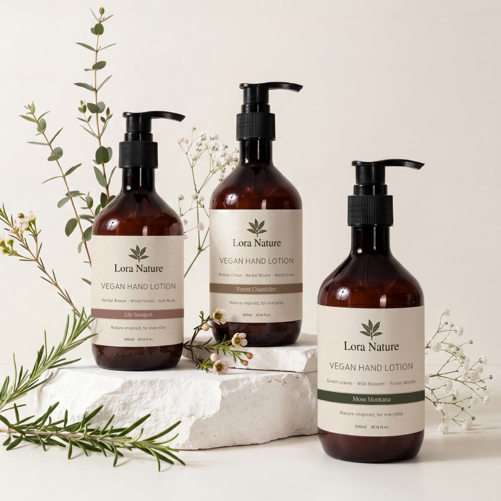 [1+1]로라네이처 비건 대용량 핸드크림 퍼퓸 핸드로션 300ml 이미지 3