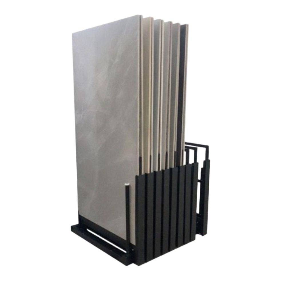타일 진열대 전시대 대리석 데크타일 거치대 샘플 꽂이 매장 10-20장 60-60x120cm - 상품 이미지