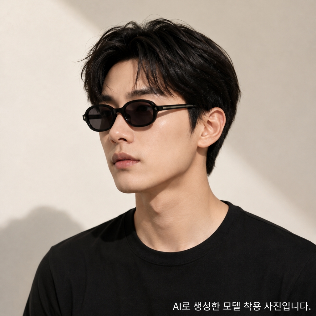 프라다 아이코닉한 메탈 플라크가 있는 선글라스 SPRD06 E16K FE03D C A052 - 상세 이미지 2