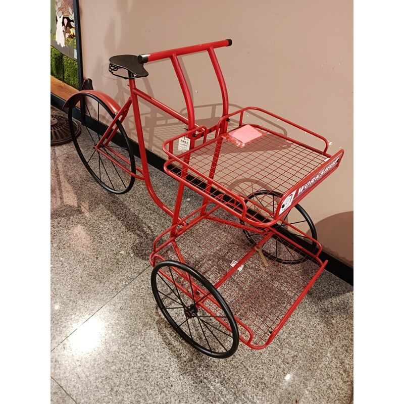 철제 자전거 화분대 모형 프레임 수납장 이동식 인테리어 - 상세 이미지 3