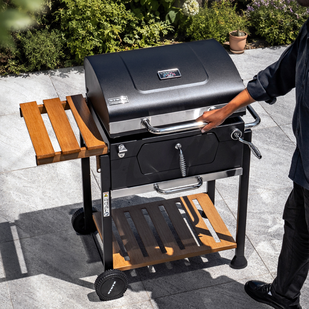 스테츠 프로 스테이션 바베큐 그릴 훈제 훈연 대형 직화 화로 숯불 캠핑 펜션 BBQ 이미지 8