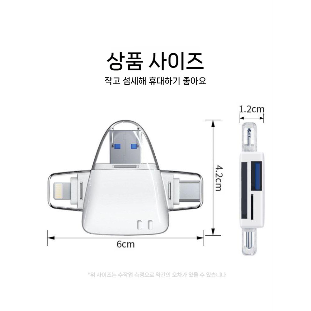 멀티 리더기 카메라 카드 리더기 모바일 안드로이드 타입C 컴퓨터 DSLR CCD 고속 SD TF 메모리 다기능 노트북 - 상세 이미지 5