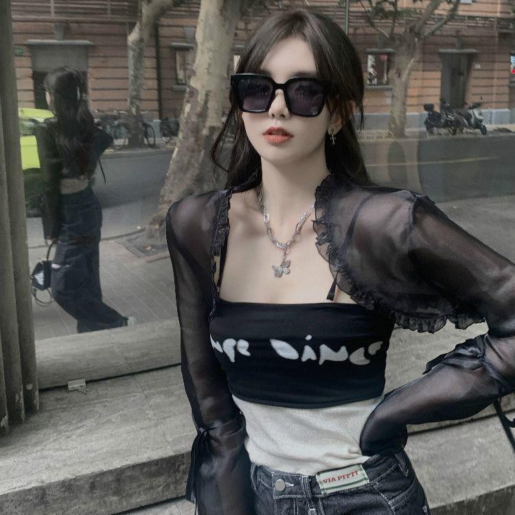 생활 개량한복 시스루 볼레로 저고리 고스룩 블라우스 - 상세 이미지 2