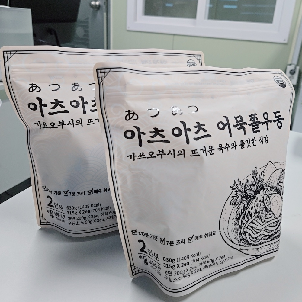 어묵 쫄 우동 가쓰오 우동 사리 아츠 일본 굵은 쫄면 생면 캠핑 키트 1kg, 4개 - 상세 이미지 4
