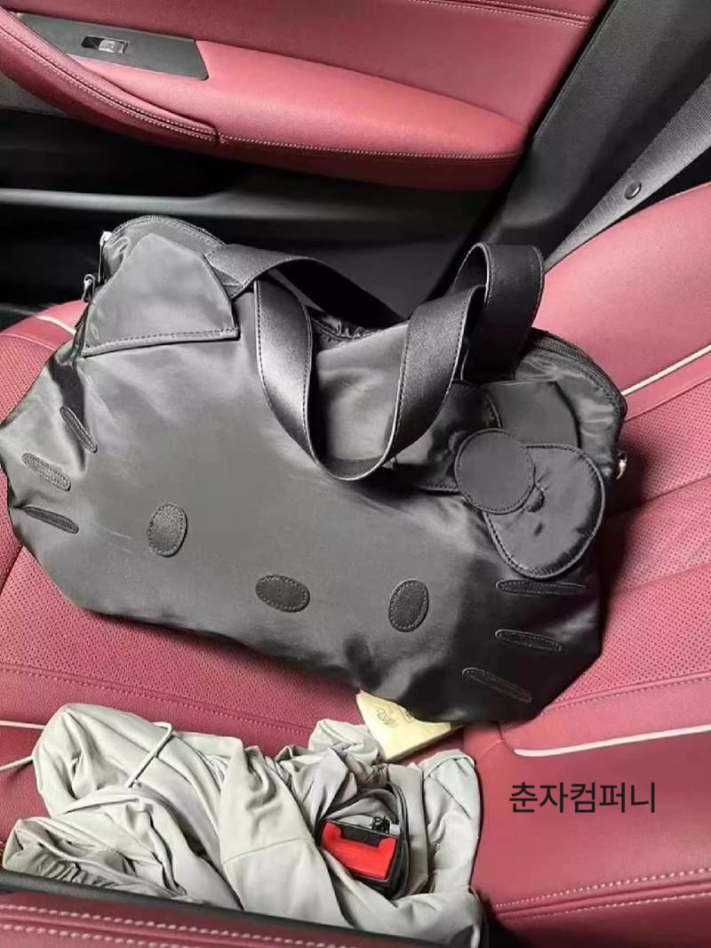 헬로키티 여행 가방 캐리어 보조가방 기내용 토트백 비행기 공항 단일 옵션 - 상세 이미지 4
