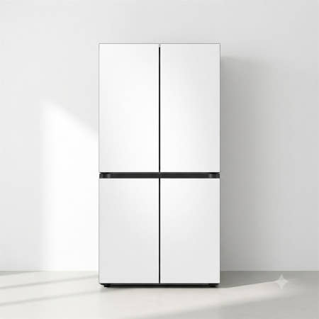 [삼성] 비스포크 4도어 AI 냉장고 RM70F90R2ZD [Dp] 에센셜화이트