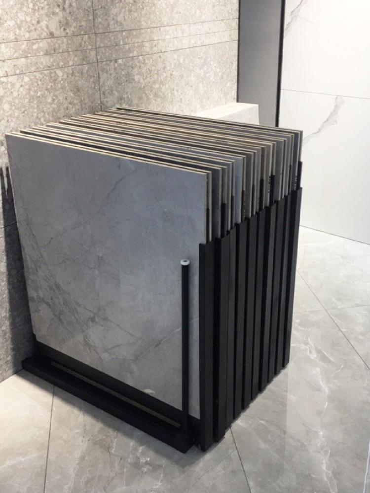 타일 진열대 전시대 대리석 데크타일 거치대 샘플 꽂이 매장 10-20장 60-60x120cm - 상세 이미지 5