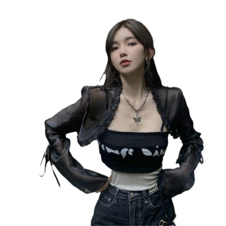 생활 개량한복 시스루 볼레로 저고리 고스룩 블라우스 - 상세 이미지 5