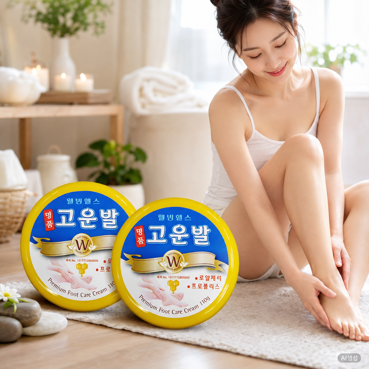 [2통] 명품 고운발 크림 발 각질 제거제 연화제 한미 약국 우레아 유리아 유레아 발뒤꿈치 - 상세 이미지 2