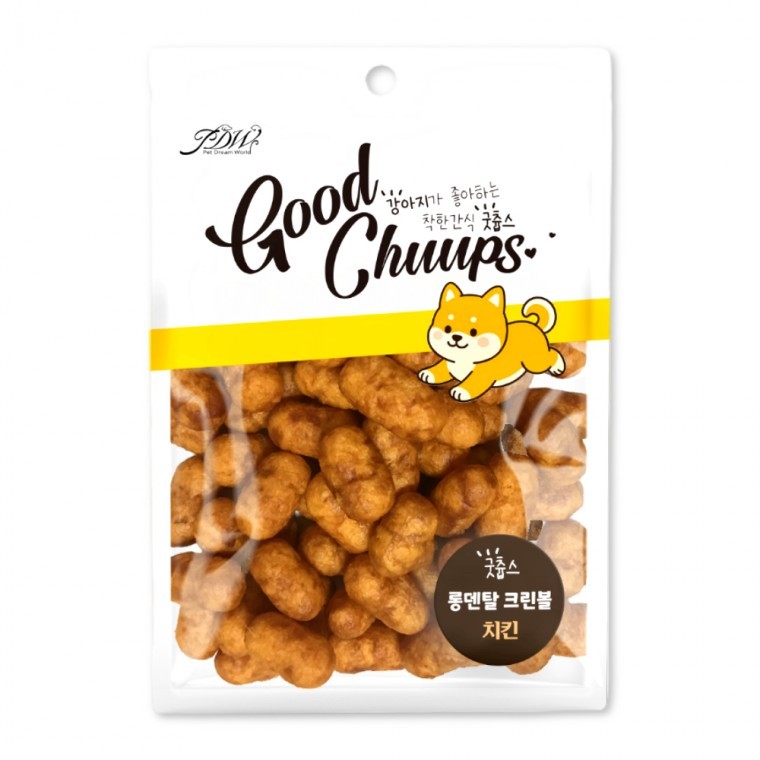 롱덴탈크린볼 닭고기 오리 연어 소고기 80g - 상품 이미지