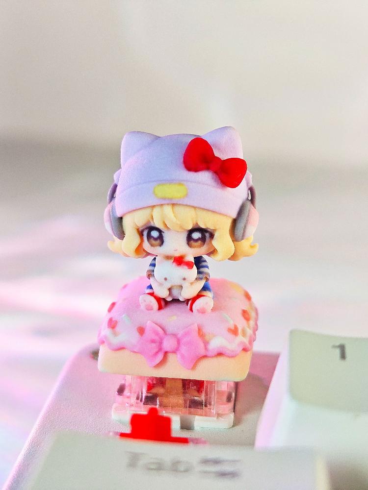 오버워치 키리코 키캡 주노 레진 아티산 3D 키보드 꾸미기 이미지 6