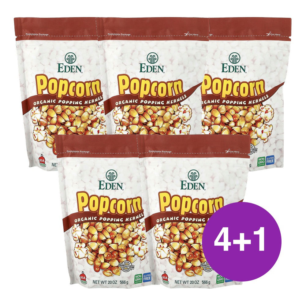 Eden Foods 팝콘 알맹이 566g, 5개