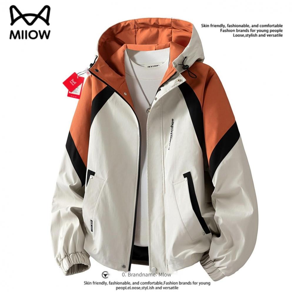 빅사이즈 남성 바람막이 오버핏 방풍 후드 점퍼 8XL 봄 가을 간절기 - 상품 이미지
