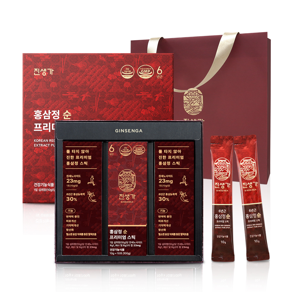 진생가 홍삼정 순 프리미엄 스틱 10g 30개입 이미지 7