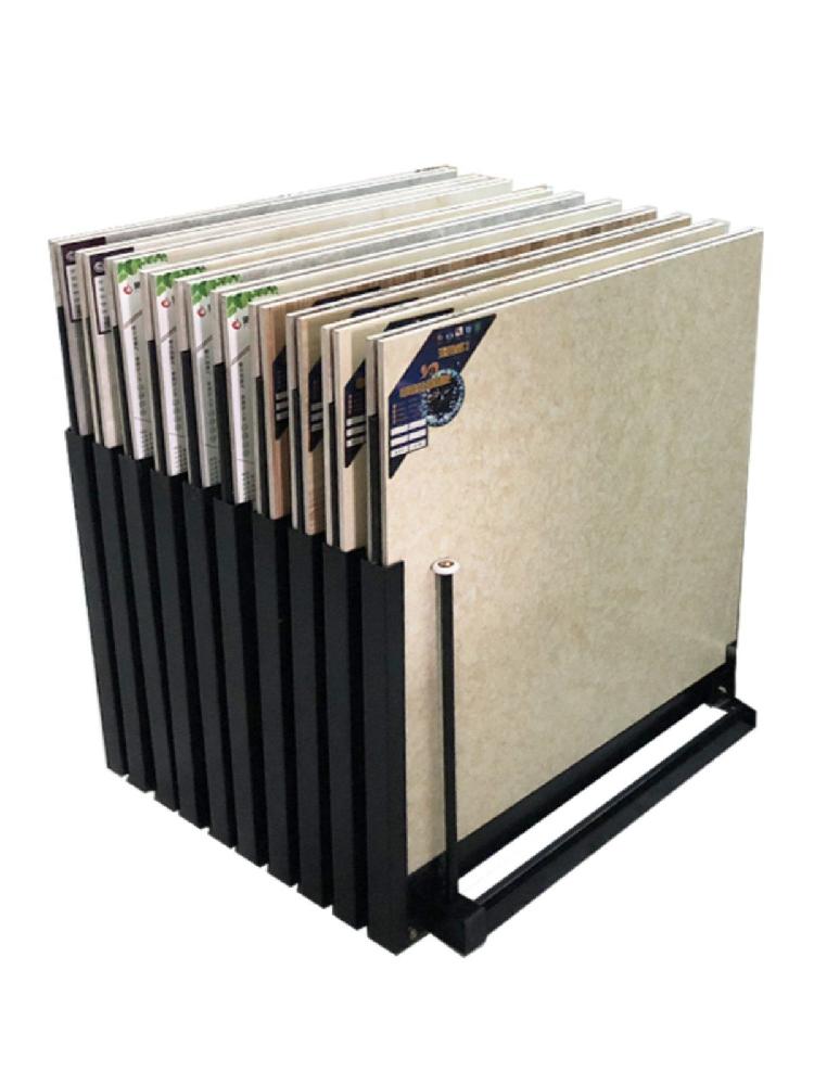 타일 진열대 전시대 대리석 데크타일 거치대 샘플 꽂이 매장 10-20장 60-60x120cm 이미지 7