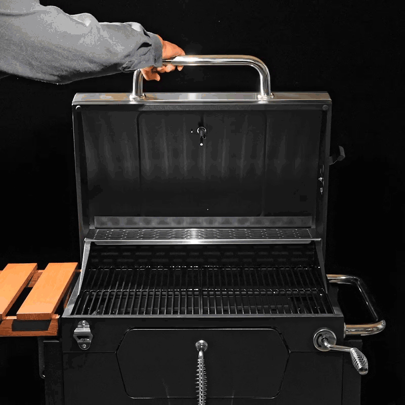 스테츠 프로 스테이션 바베큐 그릴 훈제 훈연 대형 직화 화로 숯불 캠핑 펜션 BBQ - 상세 이미지 3