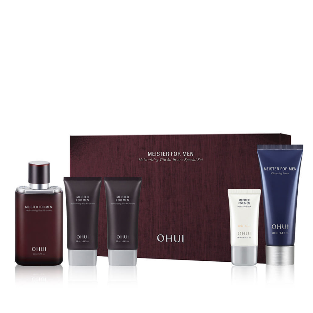 오휘 마이스터 포맨 모이스처라이징 비타 올인원 스페셜 세트 110ml+스킨 50ml 2개 - 상품 이미지