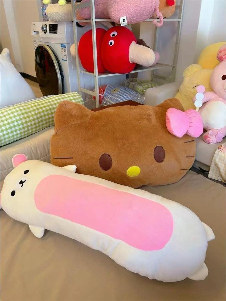 리락쿠마 코리락쿠마 바디필로우 껴안는 베개 선물 대형 인형 - 상세 이미지 5