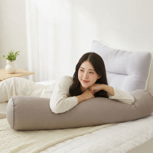 집앤콕 텐셀 바디필로우 대형 롱쿠션 긴베개 원형 안고자는 베개 솔직 후기 | 실제 배치 사진 포함 - 상품 이미지 4