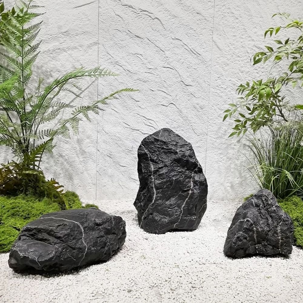 정원 인조바위조형물 장식 자연석조경석 가산석 흑산석 기본형 - 상세 이미지 2