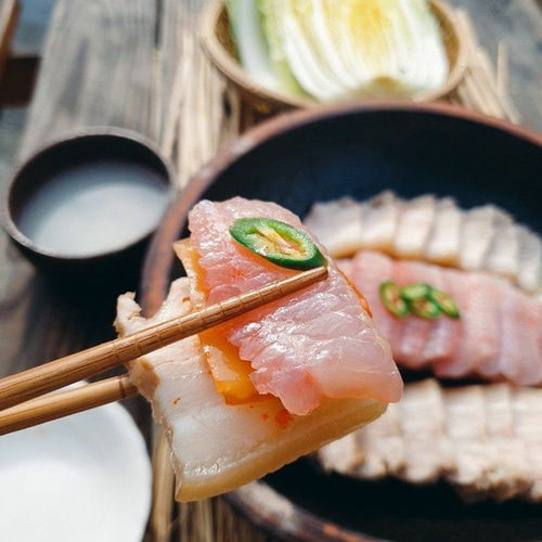 삭힌 홍어 덜 안 삭힌 삼합 회 전라도 국산 홍어 맛집 숙성 약한숙성, 500g, 1개 - 상품 이미지