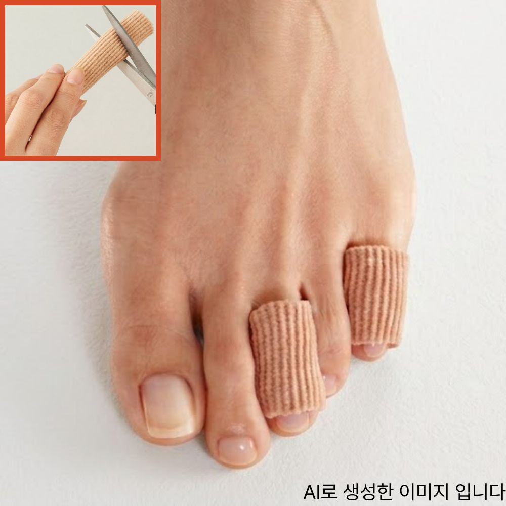 발가락골무 발가락아대 실리콘골무 엄지 새끼보호대 3P - 상품 이미지