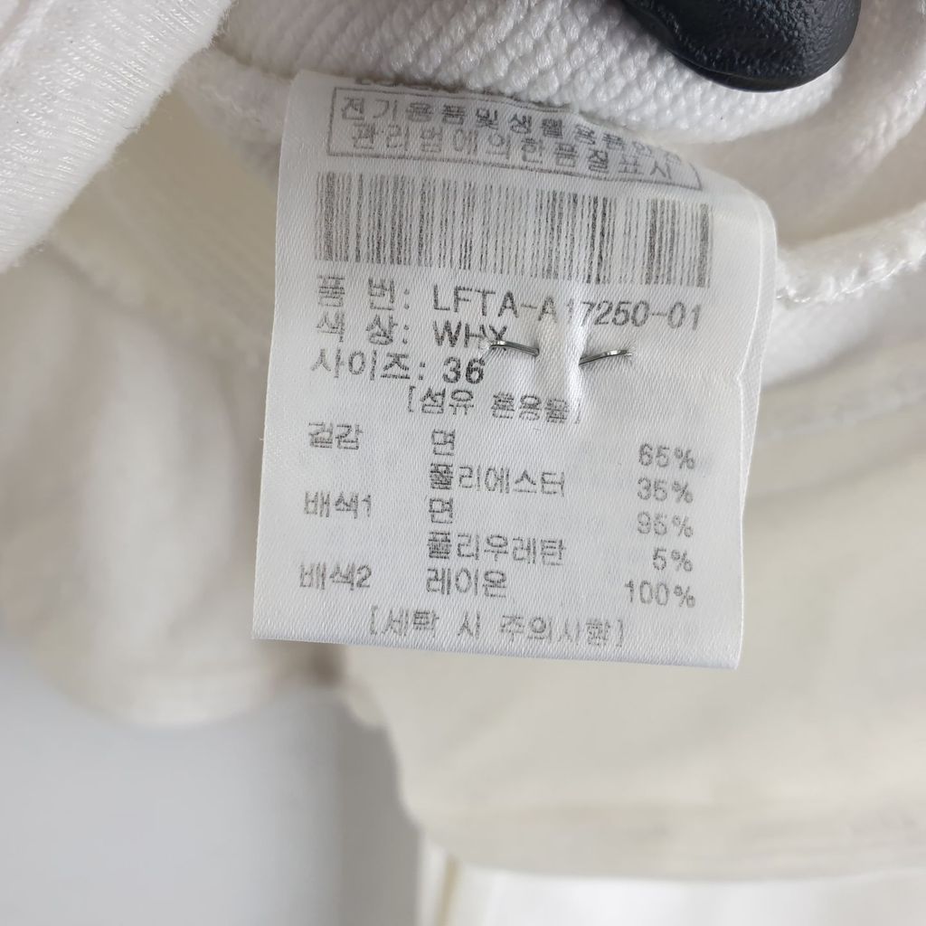 럭키슈에뜨 화이트 여자 36사이즈 맨투맨 O2284 - 상세 이미지 5