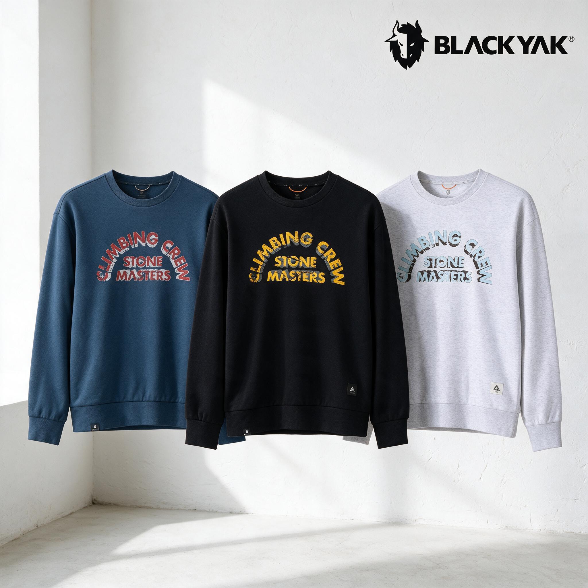 블랙야크 긴팔 티셔츠 남성 여성 라운드 맨투맨 아웃도어 등산복 상의 - 상품 이미지