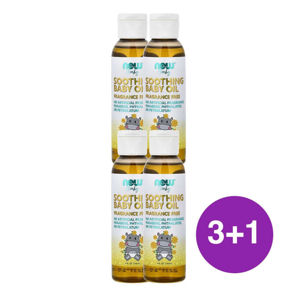 나우푸드 진정 베이비 오일 118ml, 4개