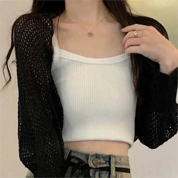 루즈핏 볼레로 가디건 시스루 여성 여름 가디건 썸머 데일리 휴가
