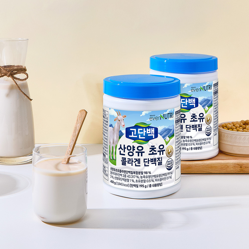 에버뉴트리 고단백 산양유 초유 콜라겐 단백질 450g, 6개 이미지 7