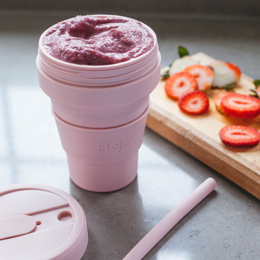 스토조 접이식 실리콘 텀블러 비기 컬렉션 470ml, 아프리콧 - 상세 이미지 3