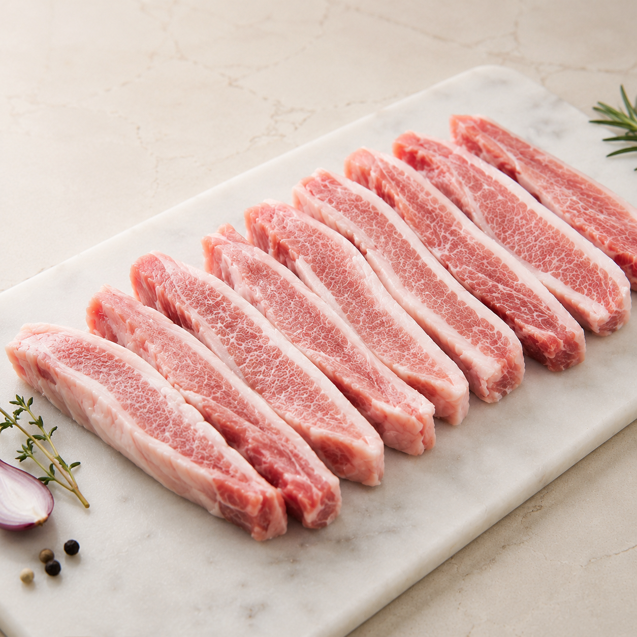 삼겹살 2kg 냉동 통삼겹 목살 항정살 등갈비 오겹살 대패삼겹살 듀록 수입 돼지고기 진공 소포장 이미지 6