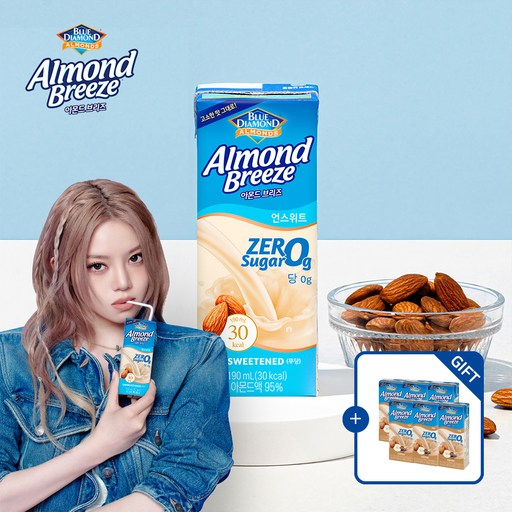 아몬드브리즈 언스위트 제로슈거 190ml 24팩 - 상품 이미지