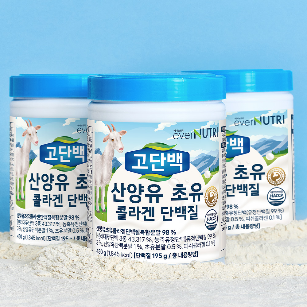 에버뉴트리 고단백 산양유 초유 콜라겐 단백질 450g, 6개 - 상세 이미지 2