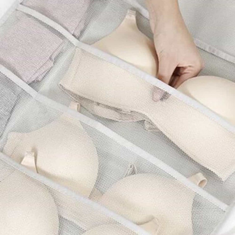 옷걸이형 속옷 정리함 무타공 베이지