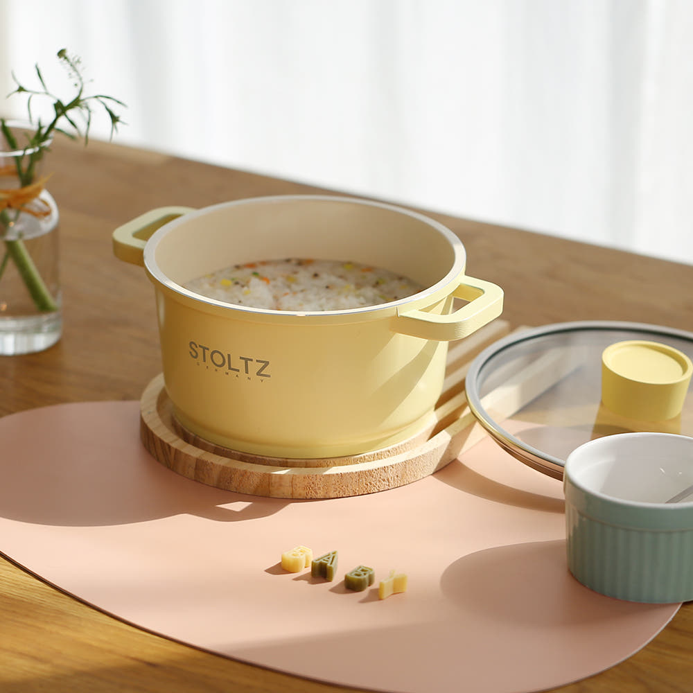 STOLTZ 슈톨츠 쿡웨어 IH 인덕션 양수냄비 16cm, 옐로우 - 상세 이미지 5