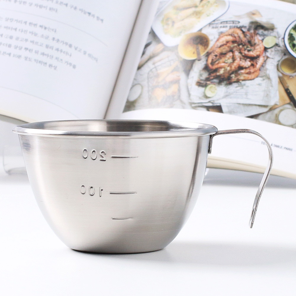 국산304 스텐 손잡이 계량컵 미니 250ml, 1개 - 상세 이미지 2