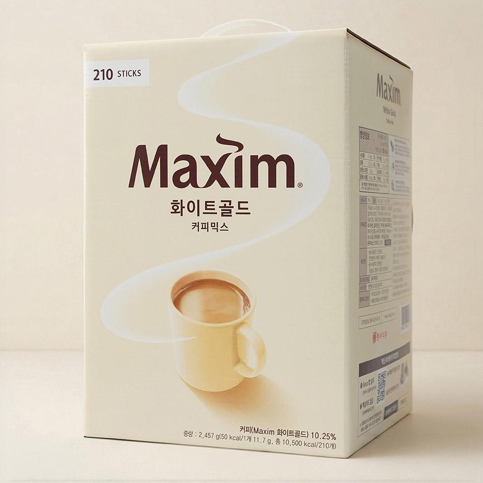 메가마트 동서 맥심 화이트골드 커피믹스 11.7gx210개 - 상세 이미지 2