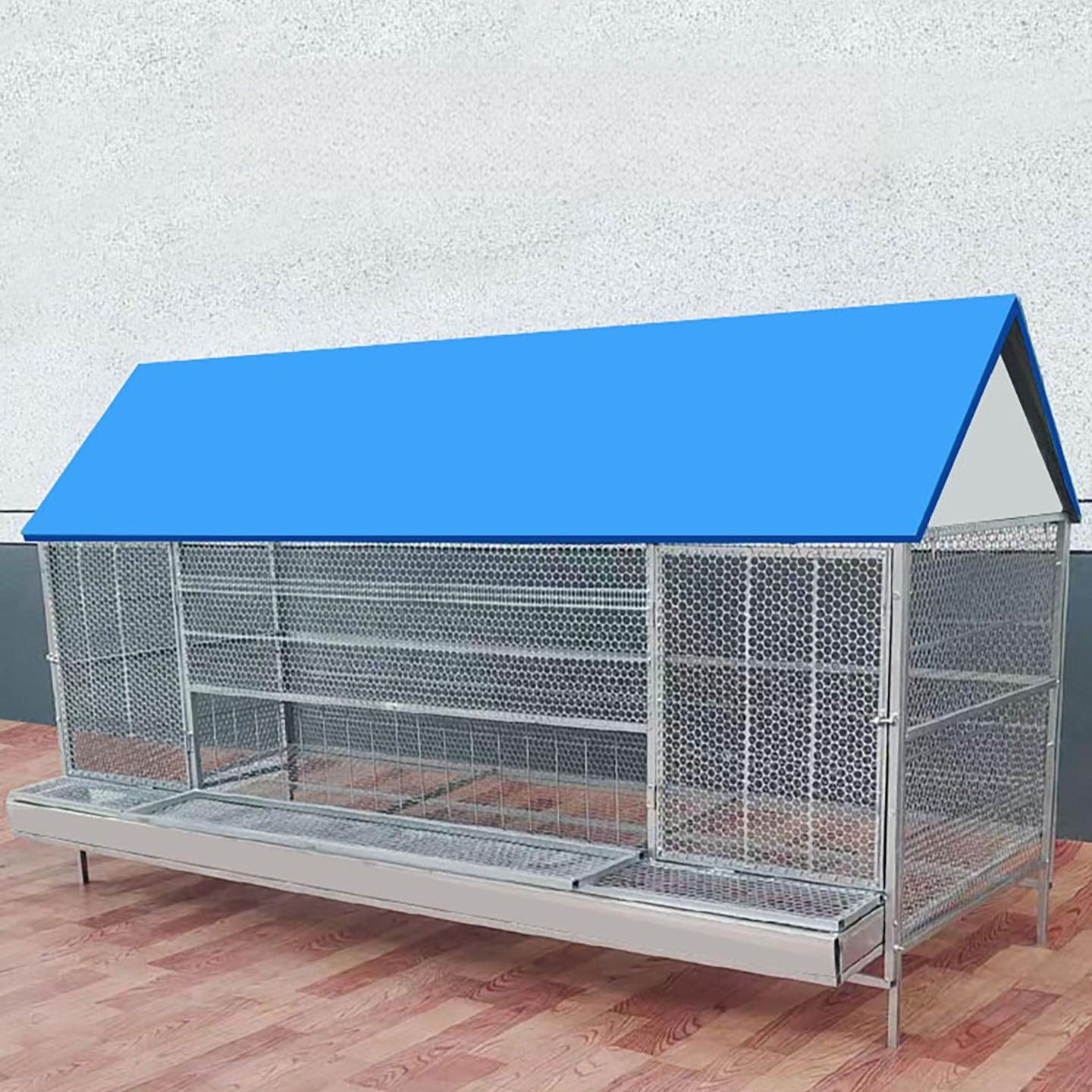 조립식 닭장 케이지 대형 사육장 철망 양계장 하우스 병아리집 100CM 70CM 116CM 녹방지 초두꺼움 단일 케이지 - 상세 이미지 3