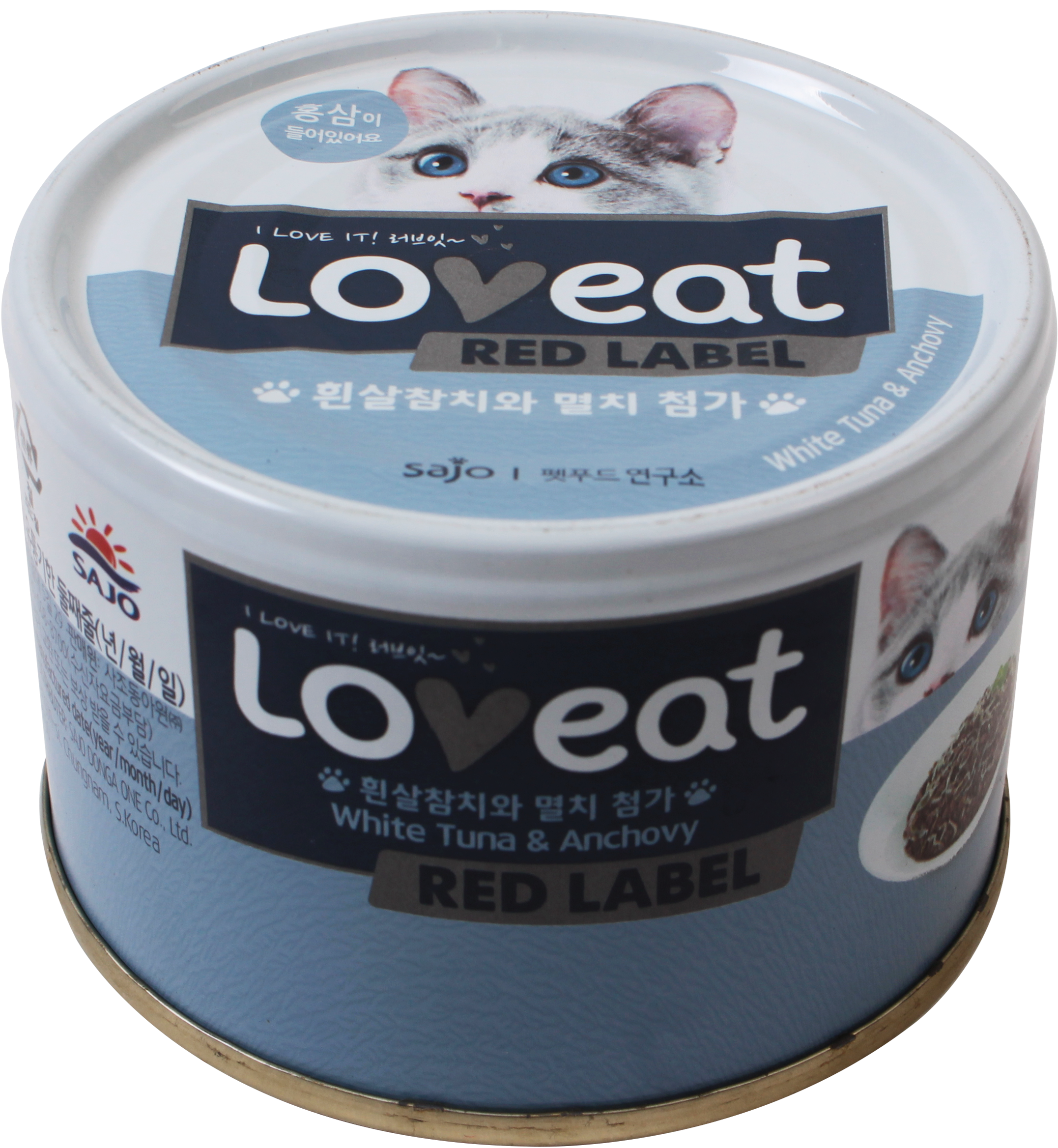 사조 러브잇 레드라벨 고양이캔 대용량 길냥이캔 참치 멸치, 160g, 1개 - 상세 이미지 3