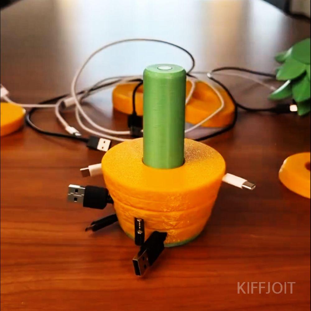KIFFJOIT 3D파인애플모양 케이블 선정리 - 상세 이미지 4
